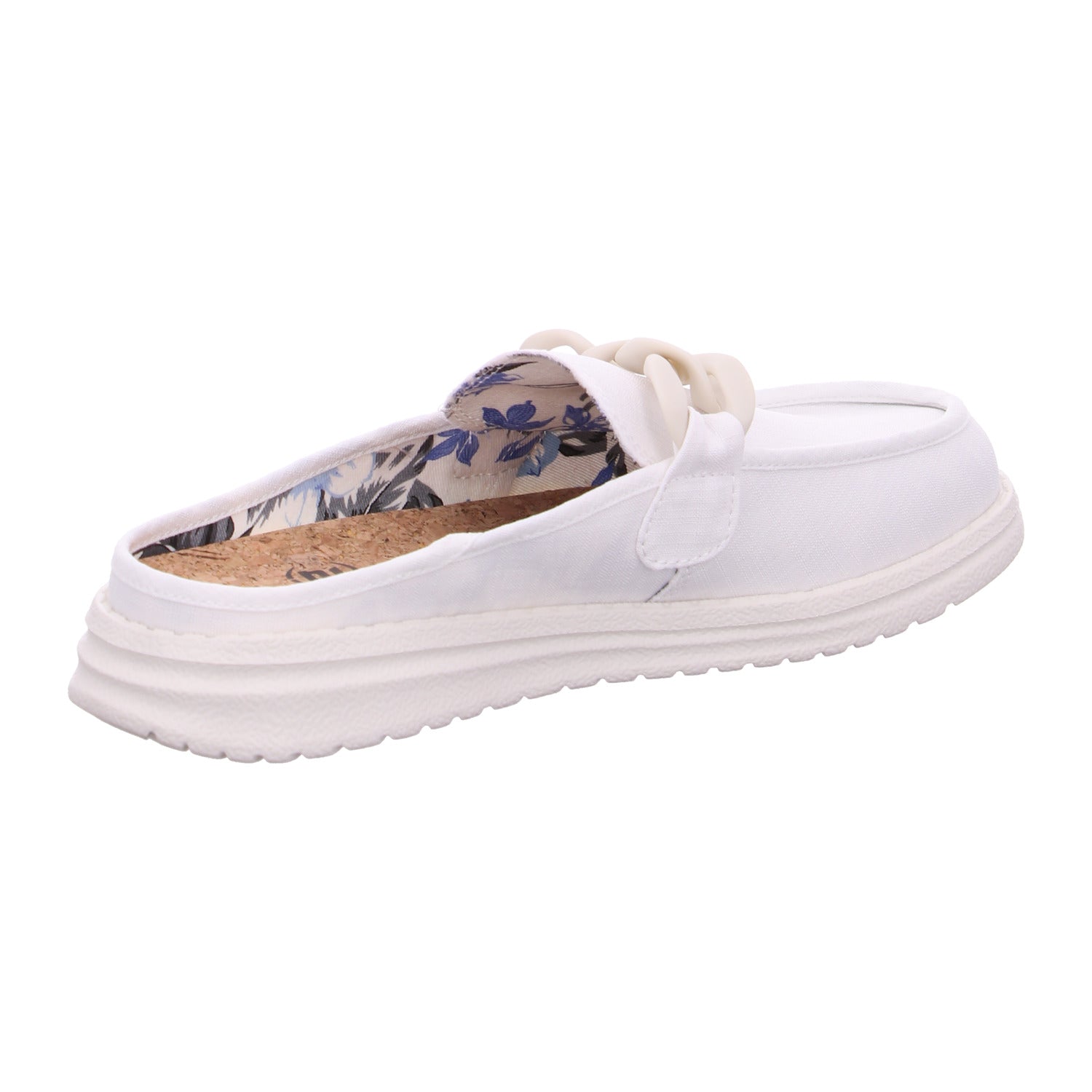 Produktbild 9 von Ella Chain in Washed Canvas White / Weiß - Fusion Shoes