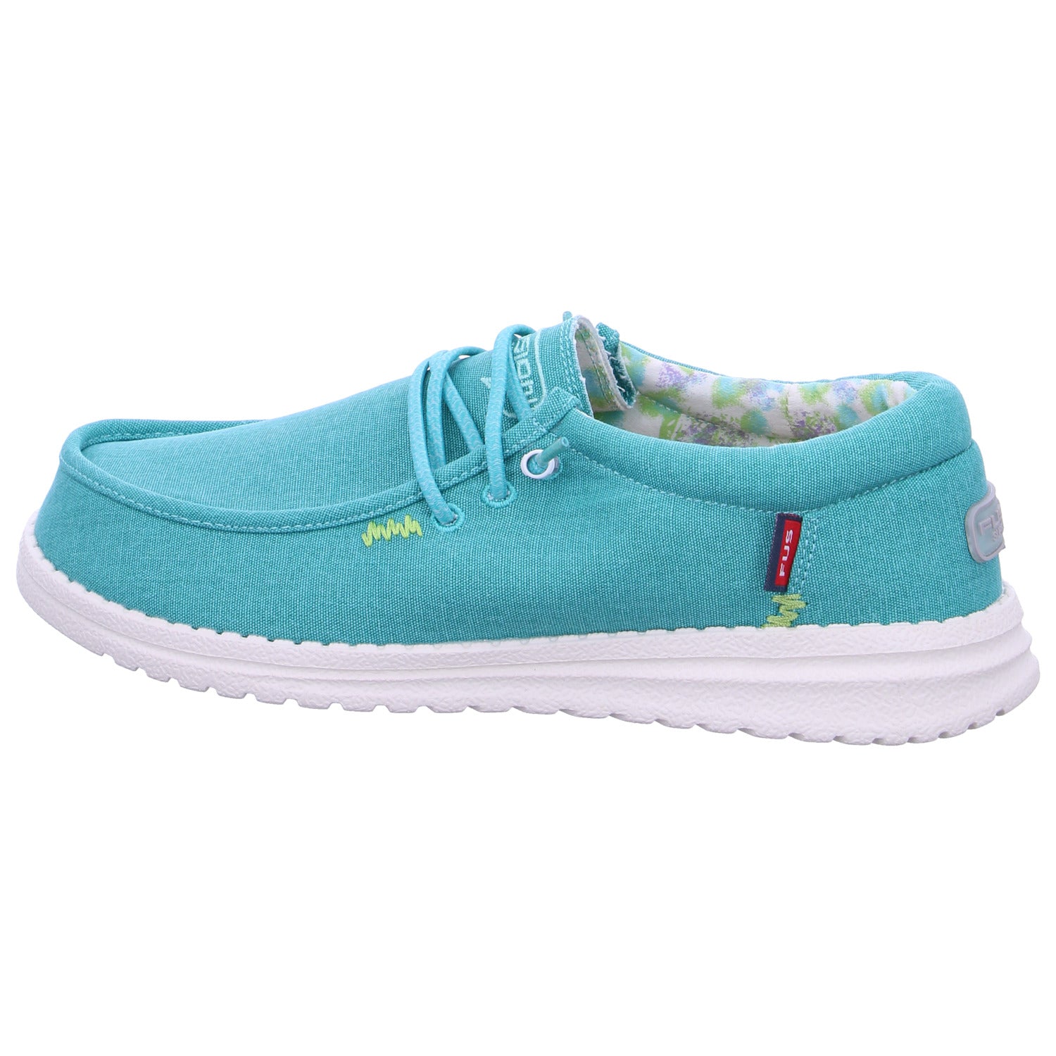 Produktbild 2 von Emma in Washed Canvas Turquoise / Türkis - Fusion Shoes