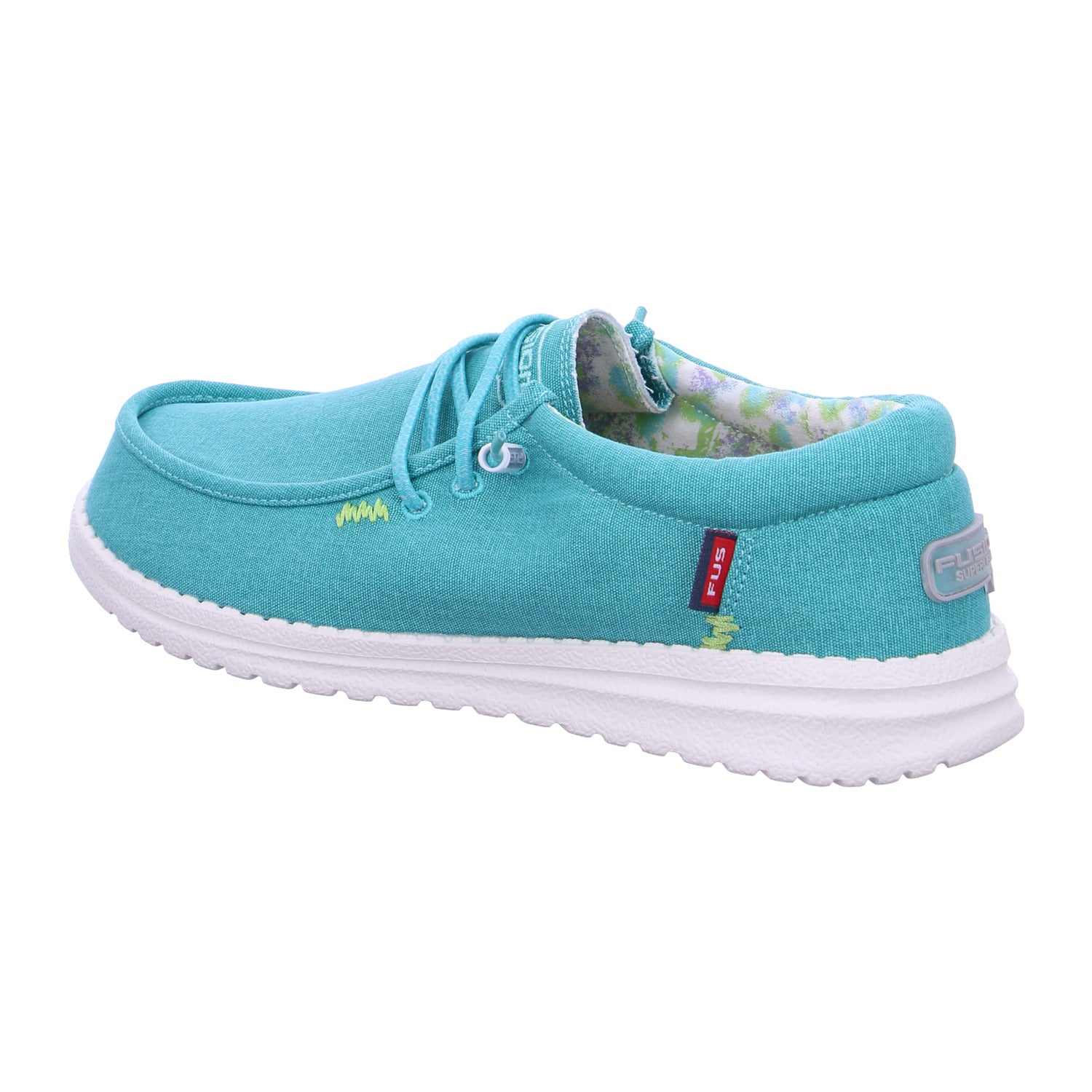 Produktbild 3 von Emma in Washed Canvas Turquoise / Türkis - Fusion Shoes