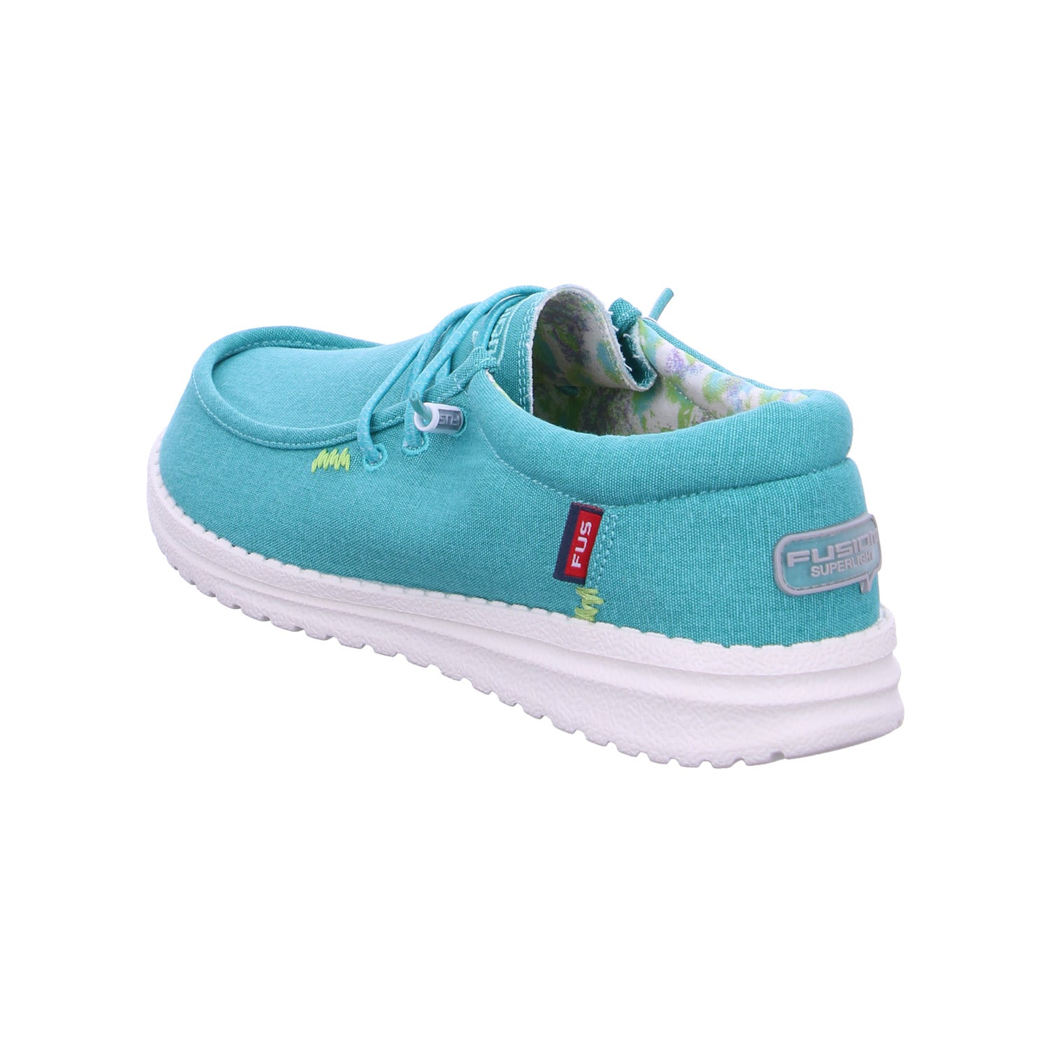 Produktbild 4 von Emma in Washed Canvas Turquoise / Türkis - Fusion Shoes