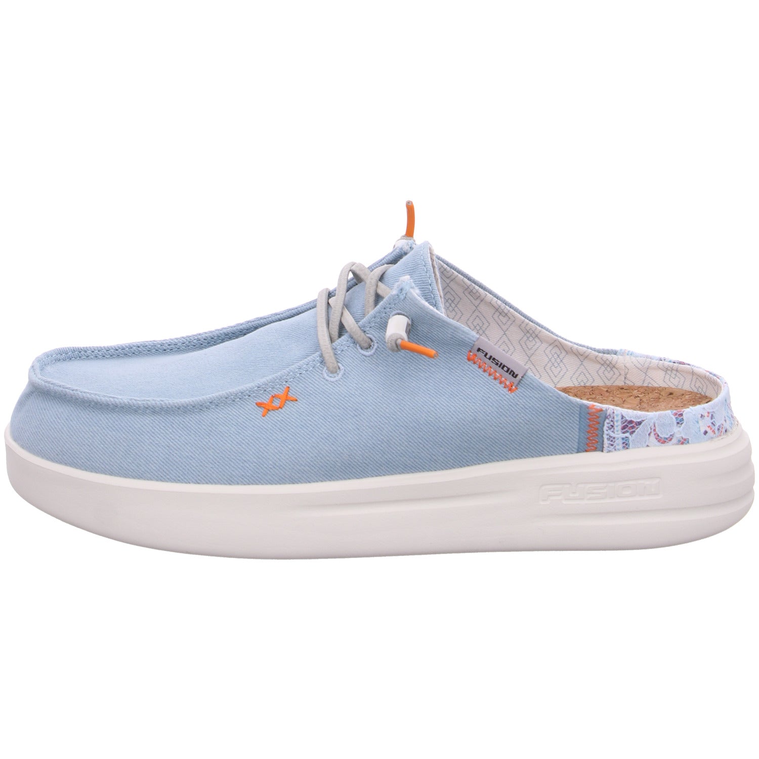 Produktbild 1 von Lily capri in Washed Canvas Jeans / Blau - Fusion Shoes