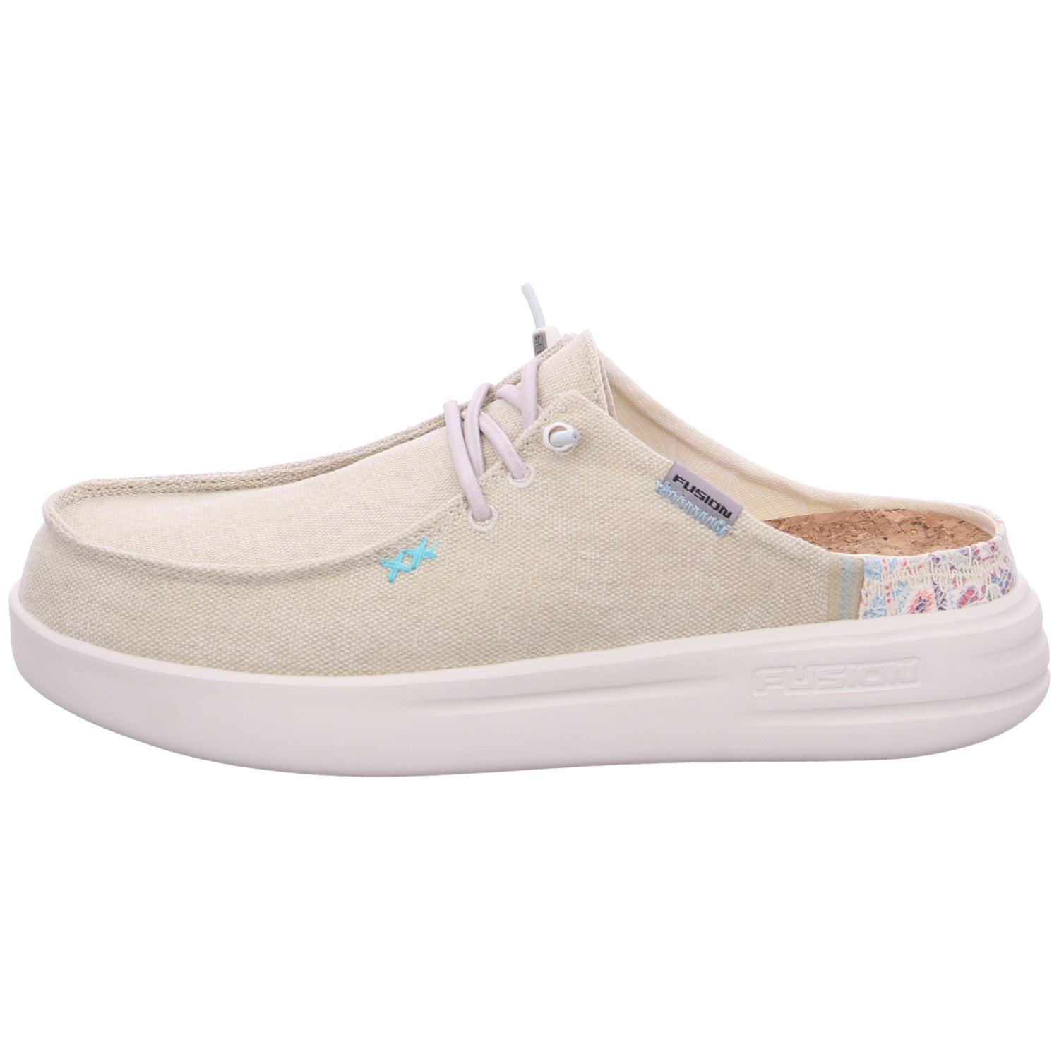 Produktbild 1 von Lily capri in Washed Canvas Beige / Beige - Fusion Shoes
