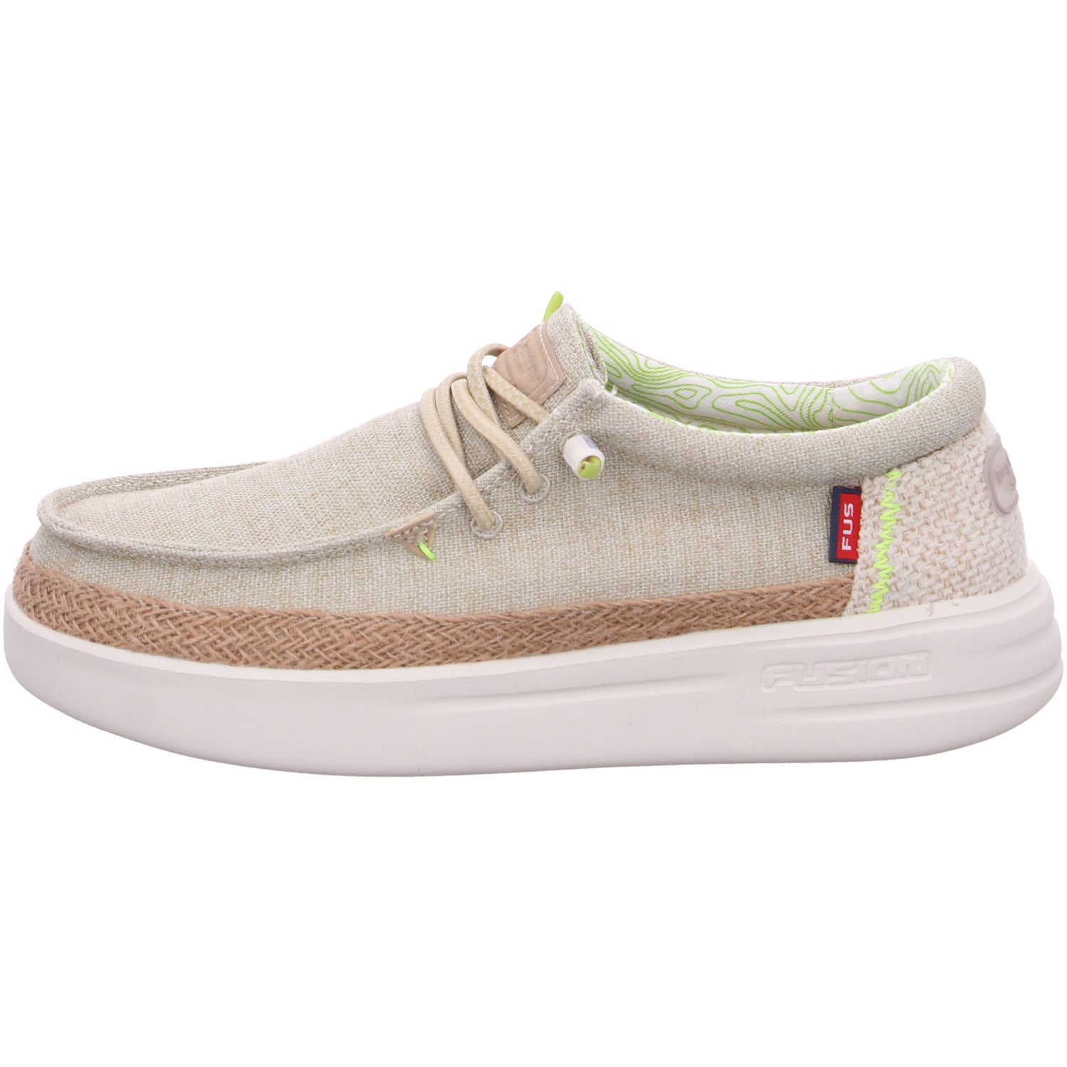 Produktbild 1 von Lily linen in Moss / Grün - Fusion Shoes