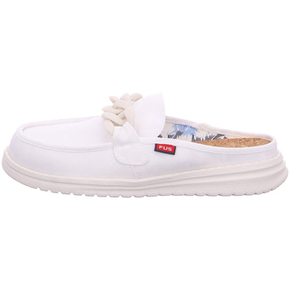 Produktbild 1 von Ella Chain in Washed Canvas White / Weiß - Fusion Shoes