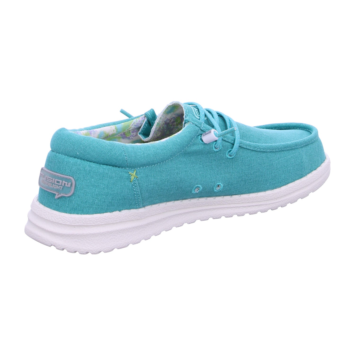 Produktbild 9 von Emma in Washed Canvas Turquoise / Türkis - Fusion Shoes